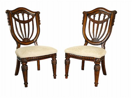 Pair very good quality of ornate chairs Photographie de stock - Aubaine LD & Abonnement, Code: 400-04256645