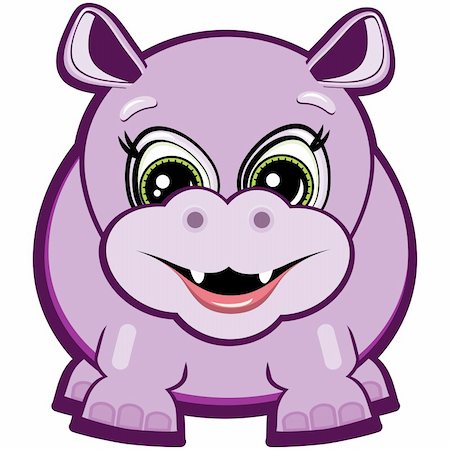 simsearch:400-04107620,k - Painted purple hippo with a big smile. Foto de stock - Super Valor sin royalties y Suscripción, Código: 400-04256722