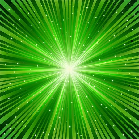 green ray of a star Stock Photo - Budget Royalty-Free & Subscription, Code: 400-04256750