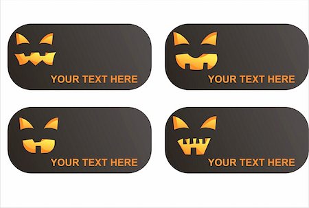 simsearch:400-05709481,k - set of 4   scary halloween banners Stock Photo - Budget Royalty-Free & Subscription, Code: 400-04257376