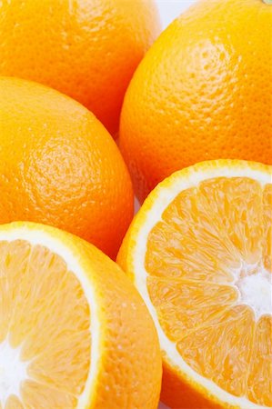 Orange isolated on white background Foto de stock - Super Valor sin royalties y Suscripción, Código: 400-04257391