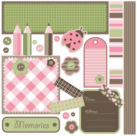 simsearch:400-05752762,k - Scrapbook elements, vector Foto de stock - Super Valor sin royalties y Suscripción, Código: 400-04258232