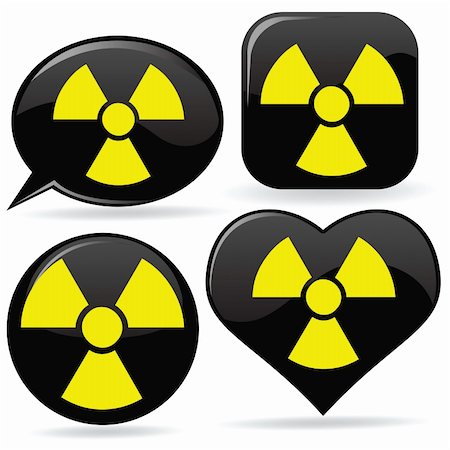 risk of death vector - vector set of radioactivity signs Stock Photo - Budget Royalty-Free & Subscription, Code: 400-04258309