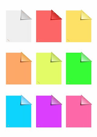 Color sticky notes Stock Photo - Budget Royalty-Free & Subscription, Code: 400-04258325