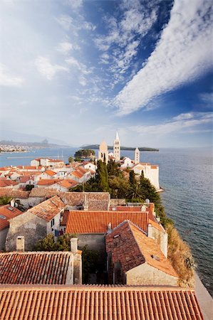 An old fortified town in South Eastern Europe - Rab, Croatia Stock Photo - Budget Royalty-Free & Subscription, Code: 400-04258445