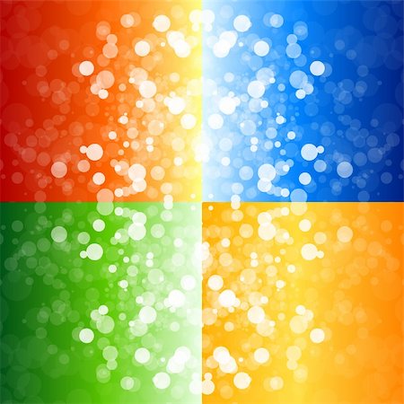 simsearch:400-07113406,k - Four blurry lights backgrounds for your design Stockbilder - Microstock & Abonnement, Bildnummer: 400-04258660