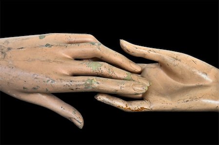 Weathered hands of plastic mannequin doll. Stock Photo - Budget Royalty-Free & Subscription, Code: 400-04258801