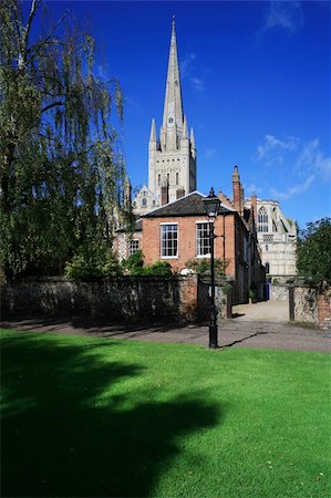 Norwich Cathedral Stock Photo - Budget Royalty-Free & Subscription, Code: 400-04259041