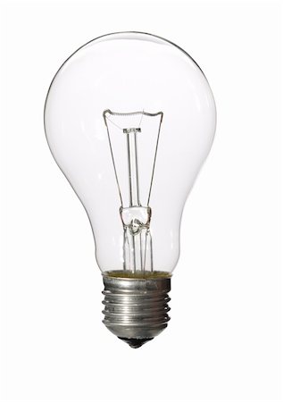 filament - Electric bulb isolated on white background Photographie de stock - Aubaine LD & Abonnement, Code: 400-04259183