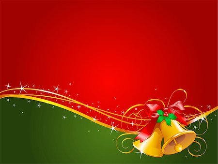 Christmas background with Christmas bells Stock Photo - Budget Royalty-Free & Subscription, Code: 400-04259285