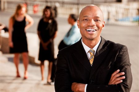 simsearch:400-05201934,k - An portrait of an African American Business Man in an outdoor setting Photographie de stock - Aubaine LD & Abonnement, Code: 400-04259610