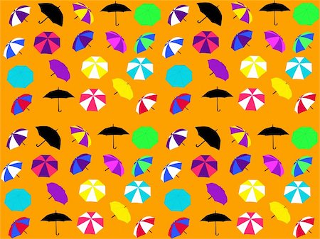 simsearch:400-04958295,k - background with umbrellas - vector Stockbilder - Microstock & Abonnement, Bildnummer: 400-04259769