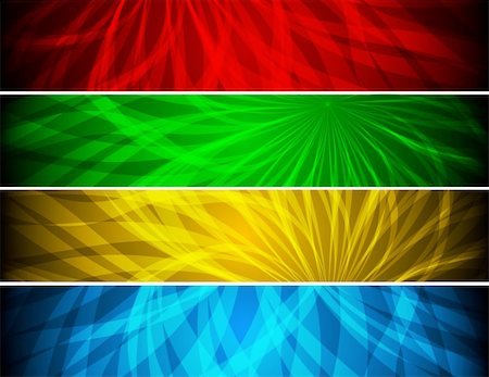 Set of bright abstract banners - eps 10 Stock Photo - Budget Royalty-Free & Subscription, Code: 400-04264555