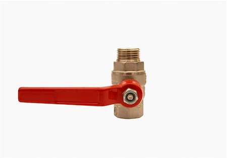 simsearch:400-09001795,k - Water valve on a white background Stockbilder - Microstock & Abonnement, Bildnummer: 400-04265148