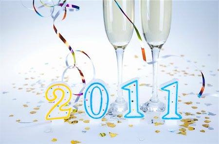 Happy New Year collection Stock Photo - Budget Royalty-Free & Subscription, Code: 400-04265285