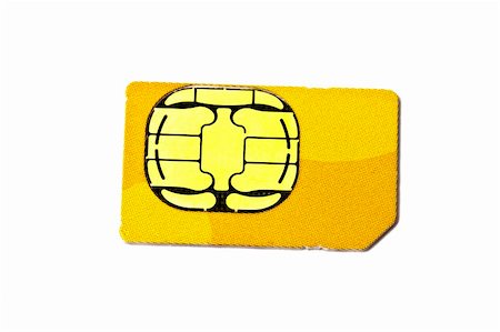 simsearch:400-03992117,k - Sim card for mobile phone isolated on white background Stock Photo - Budget Royalty-Free & Subscription, Code: 400-04265440