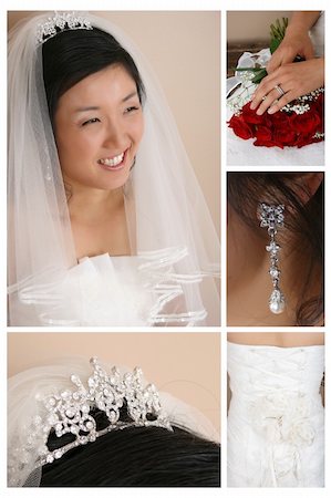 simsearch:400-04762831,k - Combination of Korean Bride and bridal accessories Stock Photo - Budget Royalty-Free & Subscription, Code: 400-04265481