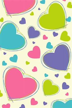 simsearch:400-04234078,k - illustration of isolated background with hearts Foto de stock - Super Valor sin royalties y Suscripción, Código: 400-04265528