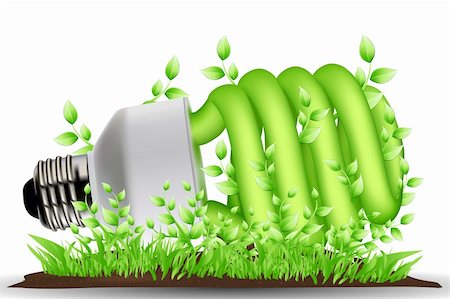 illustration of recycle cfl Stock Photo - Budget Royalty-Free & Subscription, Code: 400-04265542