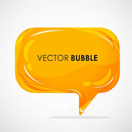 illustration of glossy speech bubble Stock Photo - Budget Royalty-Free & Subscription, Code: 400-04265596