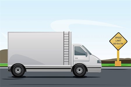 simsearch:400-04746076,k - illustration of truck on road Stock Photo - Budget Royalty-Free & Subscription, Code: 400-04265676