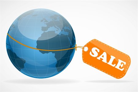 simsearch:400-06915685,k - illustration of global sale tag Stock Photo - Budget Royalty-Free & Subscription, Code: 400-04265698