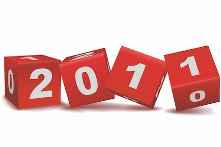 simsearch:400-05263557,k - illustration of welcoming 2011 on white background Stock Photo - Budget Royalty-Free & Subscription, Code: 400-04265739