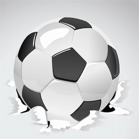 soccer ball concept - illustration of soccer ball Stock Photo - Budget Royalty-Free & Subscription, Code: 400-04265742