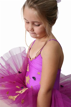 simsearch:400-07302639,k - Young girl wearing a tutu dreaming of becoming a ballet dancer Stock Photo - Budget Royalty-Free & Subscription, Code: 400-04266229