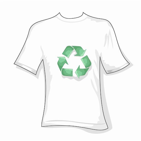 simsearch:400-04001346,k - illustration of recycle t shirt on white bckground Foto de stock - Royalty-Free Super Valor e Assinatura, Número: 400-04266588