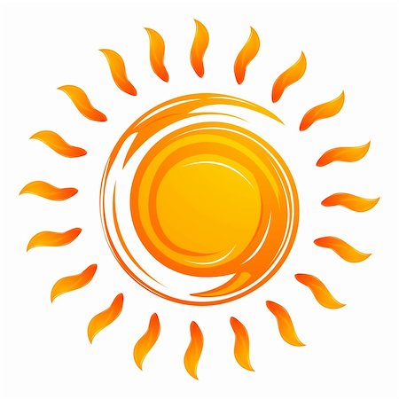 simsearch:400-06069285,k - illustration of warming sun on white background Stock Photo - Budget Royalty-Free & Subscription, Code: 400-04266701