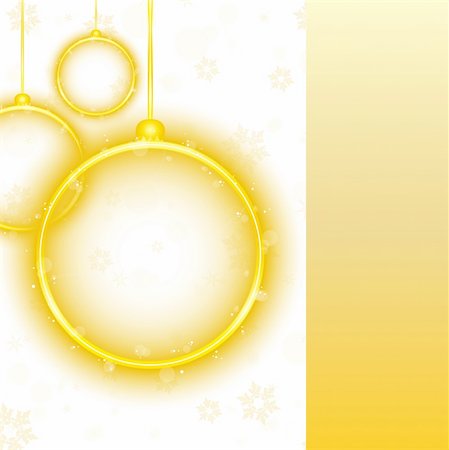 simsearch:400-06473585,k - Vector - Golden Neon Christmas Ball on White Background Fotografie stock - Microstock e Abbonamento, Codice: 400-04266741
