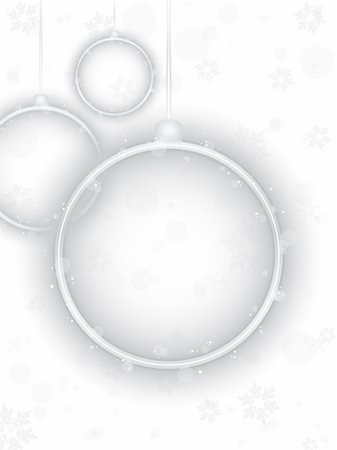 simsearch:400-06473585,k - Vector - Silver Neon Christmas Ball on White Background Fotografie stock - Microstock e Abbonamento, Codice: 400-04266742