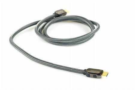 HDMI cable isolated on white background Foto de stock - Super Valor sin royalties y Suscripción, Código: 400-04266984