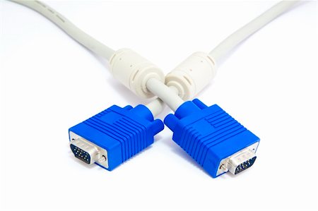 simsearch:400-04034560,k - Vga connector with plug isolated Stock Photo - Budget Royalty-Free & Subscription, Code: 400-04267022