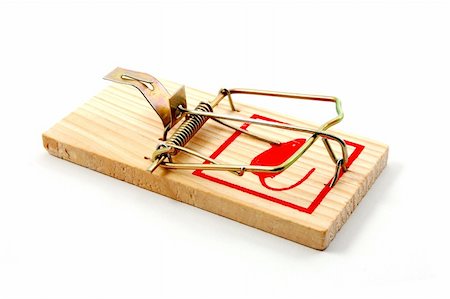 simsearch:400-03992981,k - dangerouse mousetrap isolated on white background Stock Photo - Budget Royalty-Free & Subscription, Code: 400-04267118
