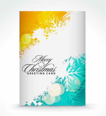 Christmas greeting card with presentation design. Stock Photo - Budget Royalty-Free & Subscription, Code: 400-04267624