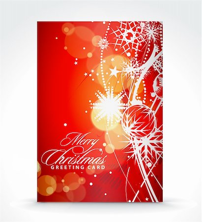 simsearch:400-08413509,k - Christmas greeting card with presentation design. Foto de stock - Super Valor sin royalties y Suscripción, Código: 400-04267625