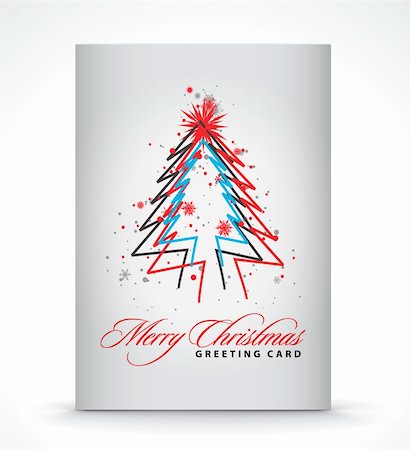 simsearch:400-08413509,k - Christmas greeting card with presentation design. Foto de stock - Super Valor sin royalties y Suscripción, Código: 400-04267627