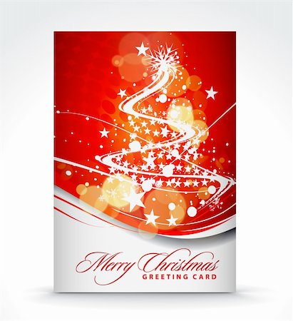 simsearch:400-08413509,k - Christmas greeting card with presentation design. Foto de stock - Super Valor sin royalties y Suscripción, Código: 400-04267622
