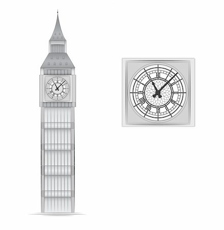 slobelix (artist) - Big Ben vector illustration Foto de stock - Royalty-Free Super Valor e Assinatura, Número: 400-04268660