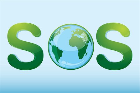 simsearch:841-05962317,k - illustration of sos with globe on white background Foto de stock - Super Valor sin royalties y Suscripción, Código: 400-04268794