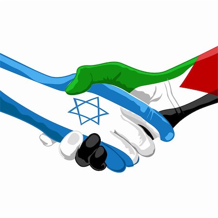 simsearch:400-05157469,k - illustration of peace between israel and palestine on white background Foto de stock - Royalty-Free Super Valor e Assinatura, Número: 400-04268790