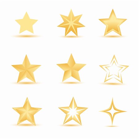 simsearch:400-05287557,k - illustration of vector stars on white background Stock Photo - Budget Royalty-Free & Subscription, Code: 400-04269684