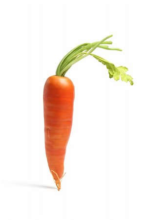 simsearch:400-05369871,k - Carrot on Isolated White Background Stock Photo - Budget Royalty-Free & Subscription, Code: 400-04269812