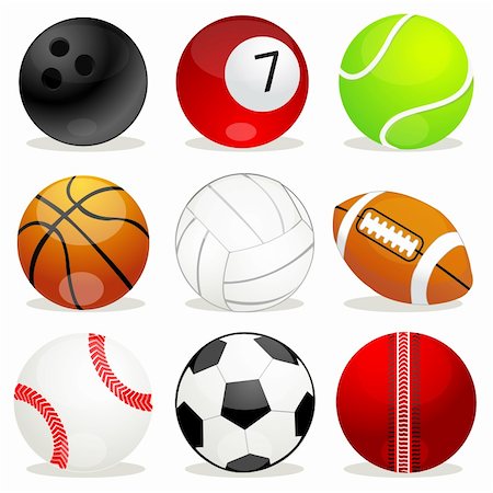 simsearch:858-03049840,k - illustration of set of different balls on isolated background Photographie de stock - Aubaine LD & Abonnement, Code: 400-04260495