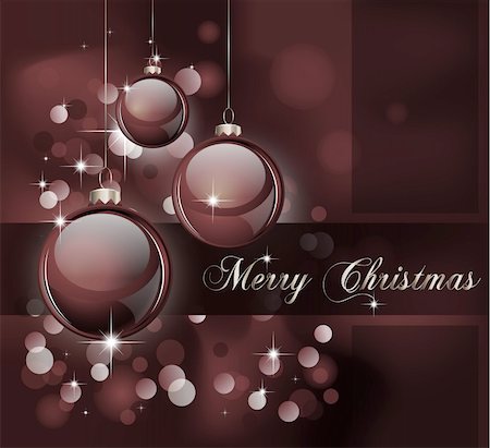 simsearch:400-04748950,k - Merry Christmas Elegant Suggestive Background for Greetings Card Foto de stock - Super Valor sin royalties y Suscripción, Código: 400-04260568
