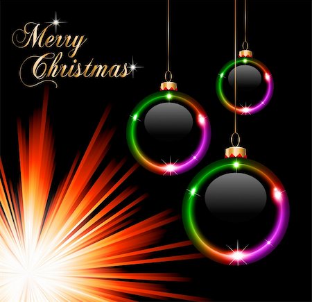 simsearch:400-05365110,k - Merry Christmas Elegant Suggestive Background for Greetings Card Fotografie stock - Microstock e Abbonamento, Codice: 400-04260588