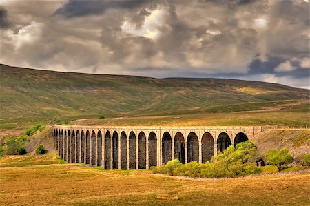Ribblehead viaduct in Yorkshire Dales in Great Britain Stock Photo - Budget Royalty-Free & Subscription, Code: 400-04260708