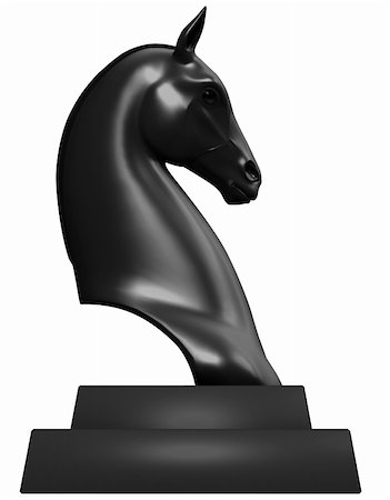 Horse head on a stand Foto de stock - Super Valor sin royalties y Suscripción, Código: 400-04260781